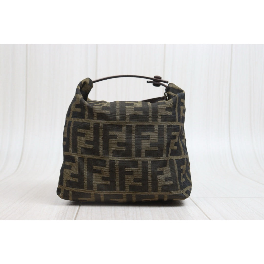 Include Entrupy Certificate of Authenticity｜Very Good ( Rank A)｜ FENDI Zucca Mamma Mini Hand Bag ｜26091804
