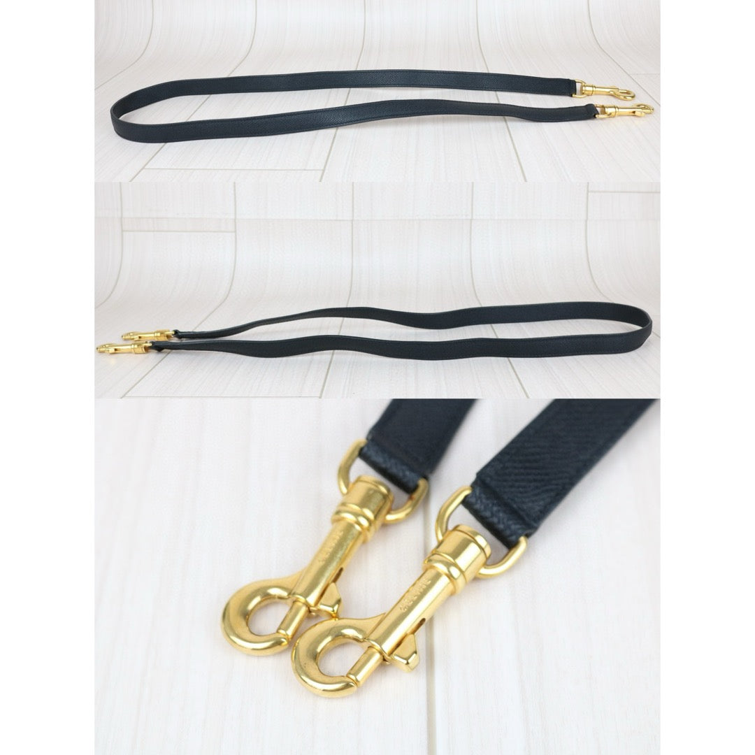 Good ( Rank AB)｜CELINE Leather Calf Belt Micro Handbag Shoulder Bag Black｜B25041505