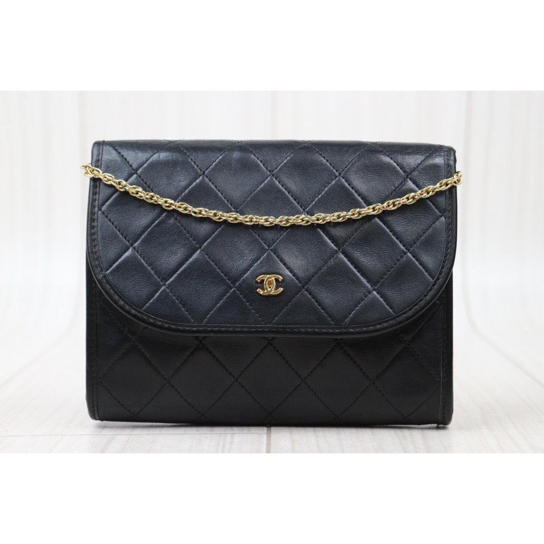 Rank AB｜ CHANEL Mini Coco Mark Matrasse Lambskin Chain Shoulder Bag ｜24060311