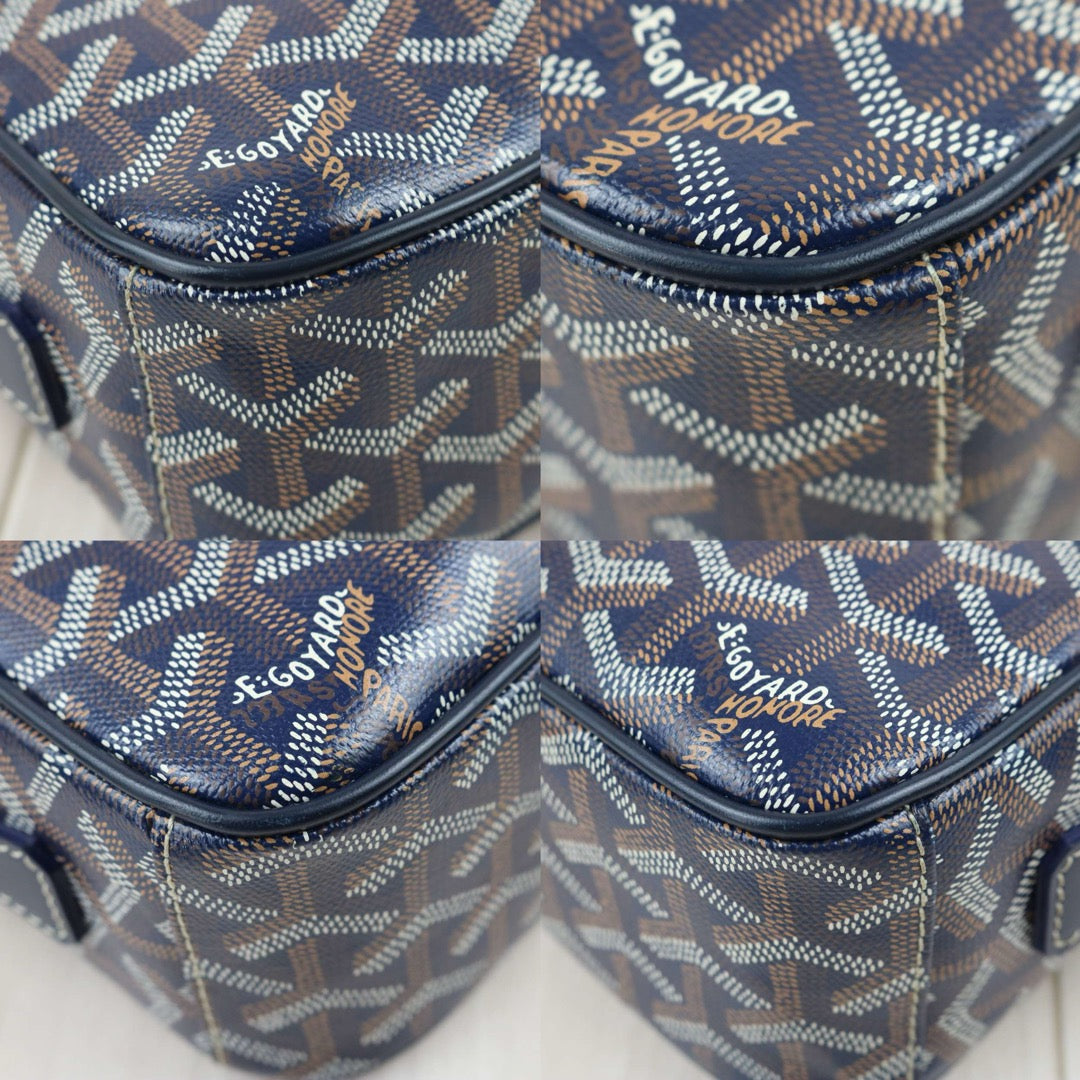 Include Entrupy Certificate of Authenticity｜Good ( Rank AB)｜ Goyard Cap-vert Camera Shoulder Bag Blue｜X26090413