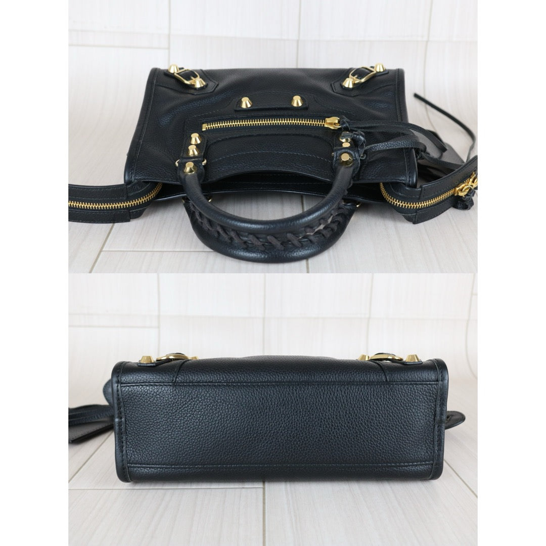 Very Good ( Rank A)｜Balenciaga Calf Leather Neo Classic City Black HandBag ｜S25092004