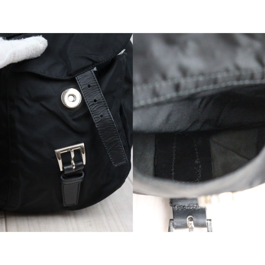 Rank AB｜Prada Nylon Backpack Medium Black｜24031407