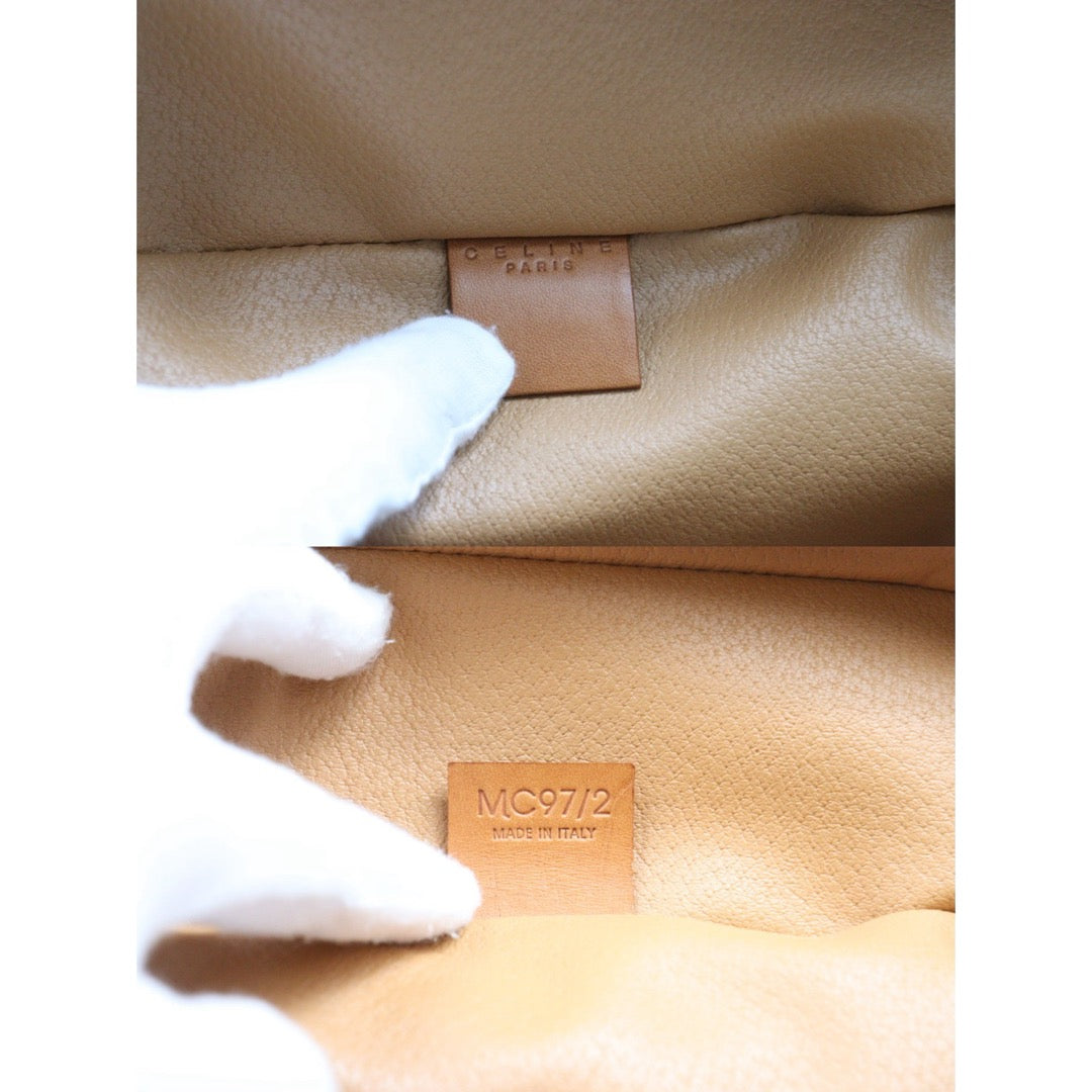 Include Entrupy Certificate of Authenticity｜Very Good ( Rank A)｜ CELINE Macadam Vanity Handbag ｜26031604