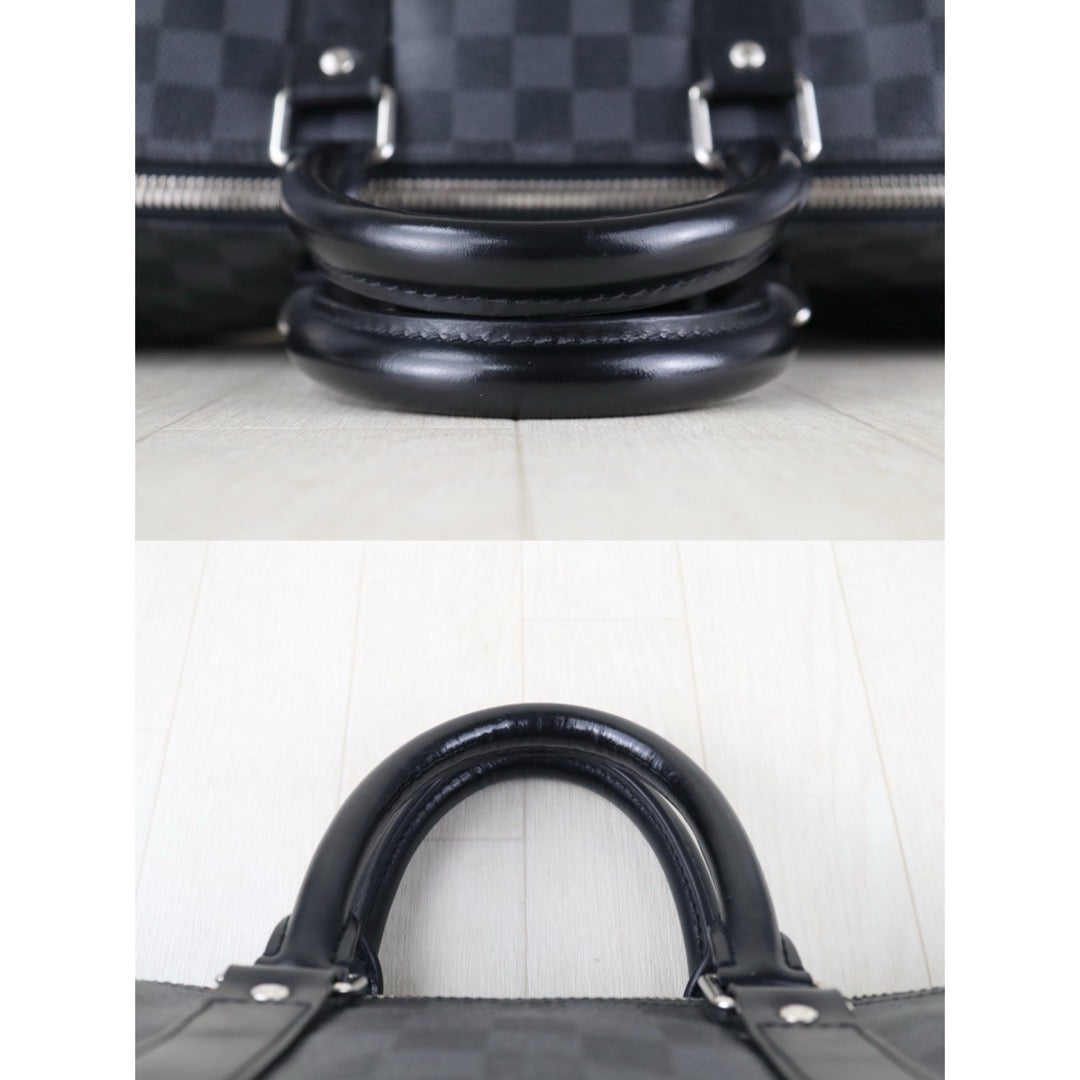 Include Entrupy Certificate of Authenticity｜Good ( Rank AB)｜ Louis Vuitton Damier Keepall 45 Hand Bag With Shoulder Strap｜S26090732