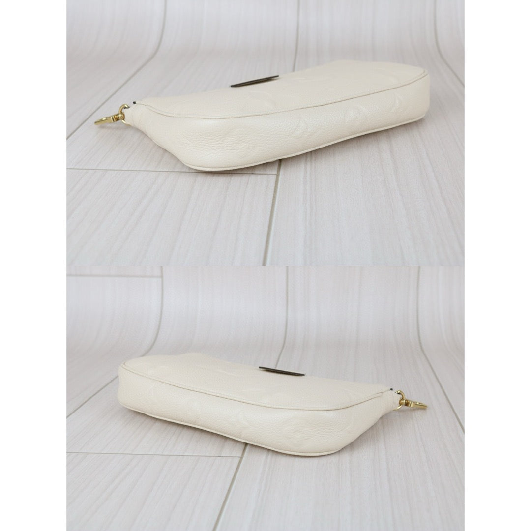 Excellent（Rank SA）｜ LV Monogram Multiti Pochette Accessoire Empreinte Leather Gream IC Chips Model ｜J25042402