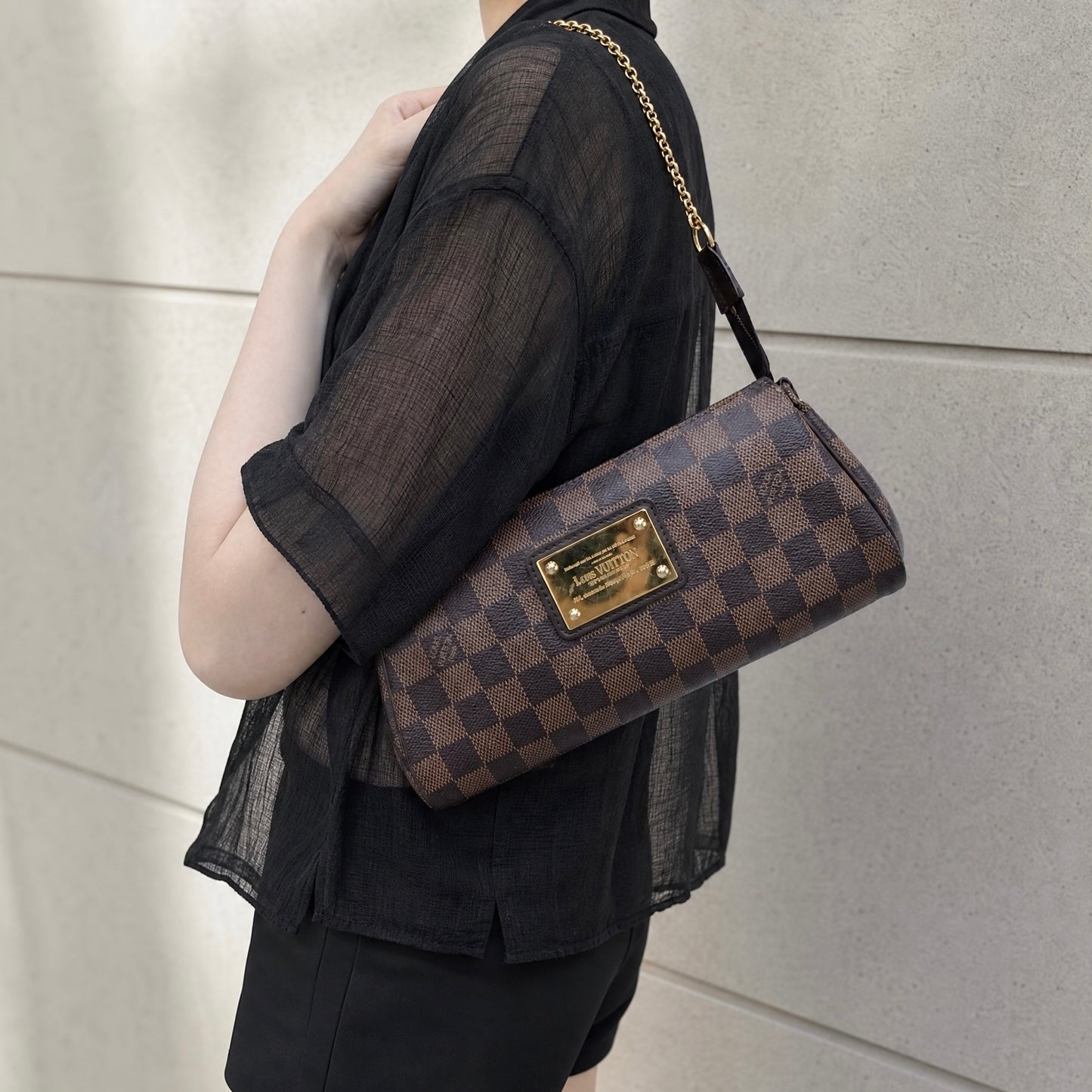 Include Entrupy Certificate of Authenticity｜Good ( Rank AB)｜Louis Vuitton Damier eva ShoulderBag ｜X26062210