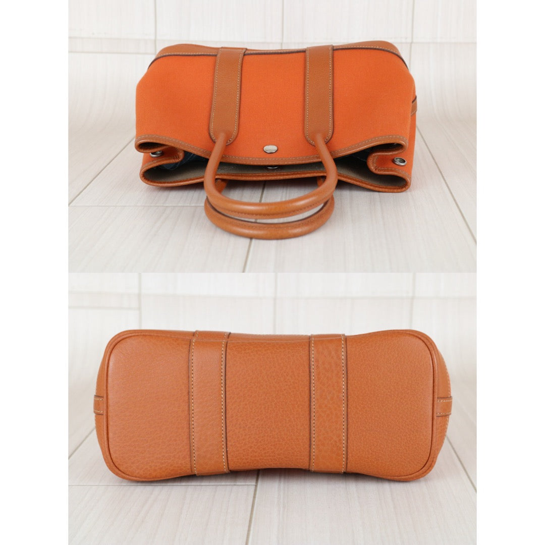 Good ( Rank AB)｜ HERMES Garden Party TTPM Handbag Orange □I Stamp Made In 2005 Year｜Y26012005