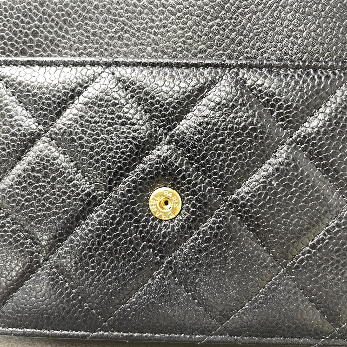 Third installment 3/4｜ CHANEL Matrasse Chain Caviar Skin WOC19 Shoulder Bag Black Made In 2018Year