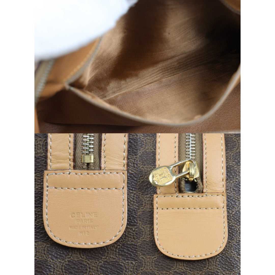 Include Entrupy Certificate of Authenticity｜Very Good ( Rank A)｜ CELINE Macadam Boston 30 Handbag Bag  ｜26092402
