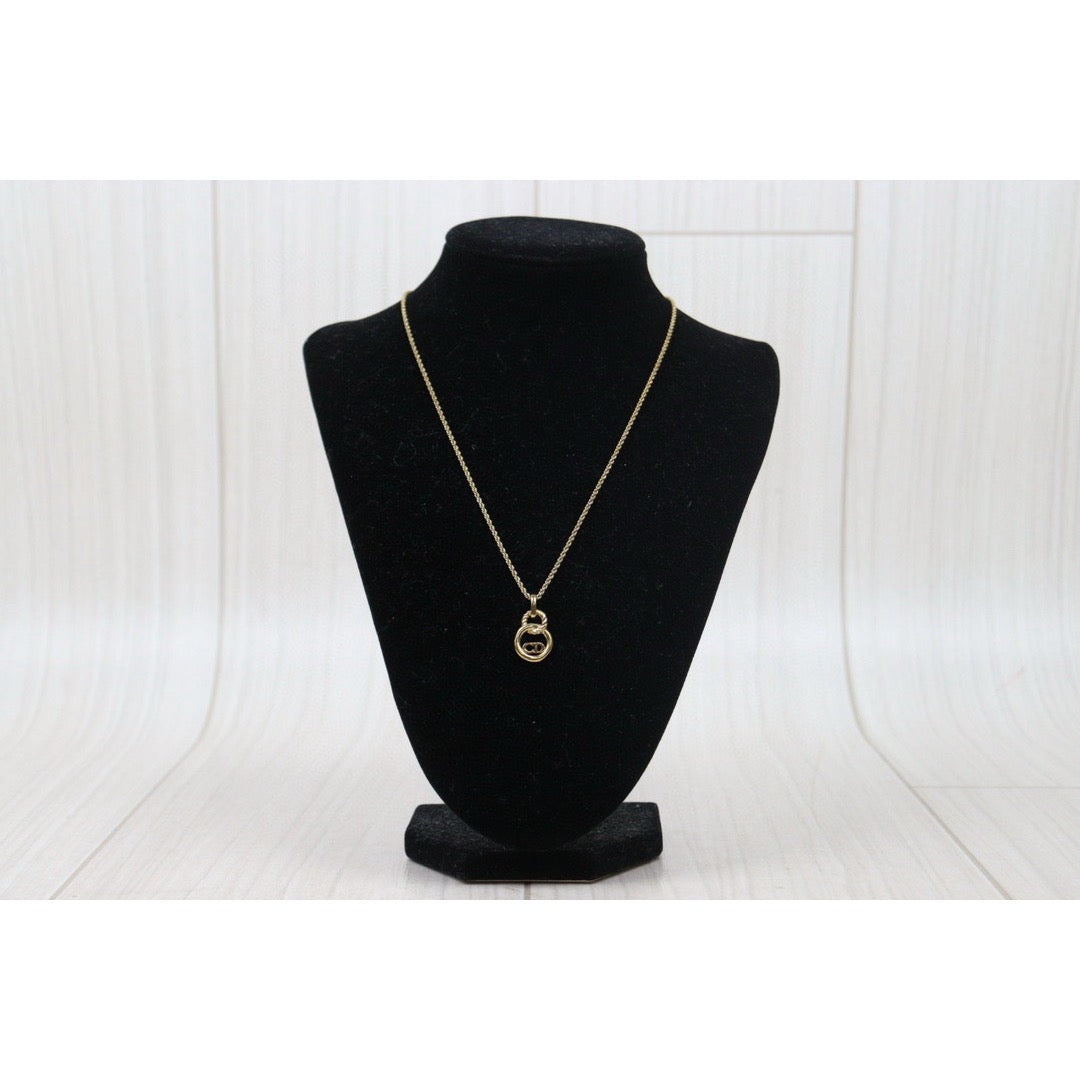 Good ( Rank AB)｜ Dior CD Necklace Gold Plated ｜V24110751