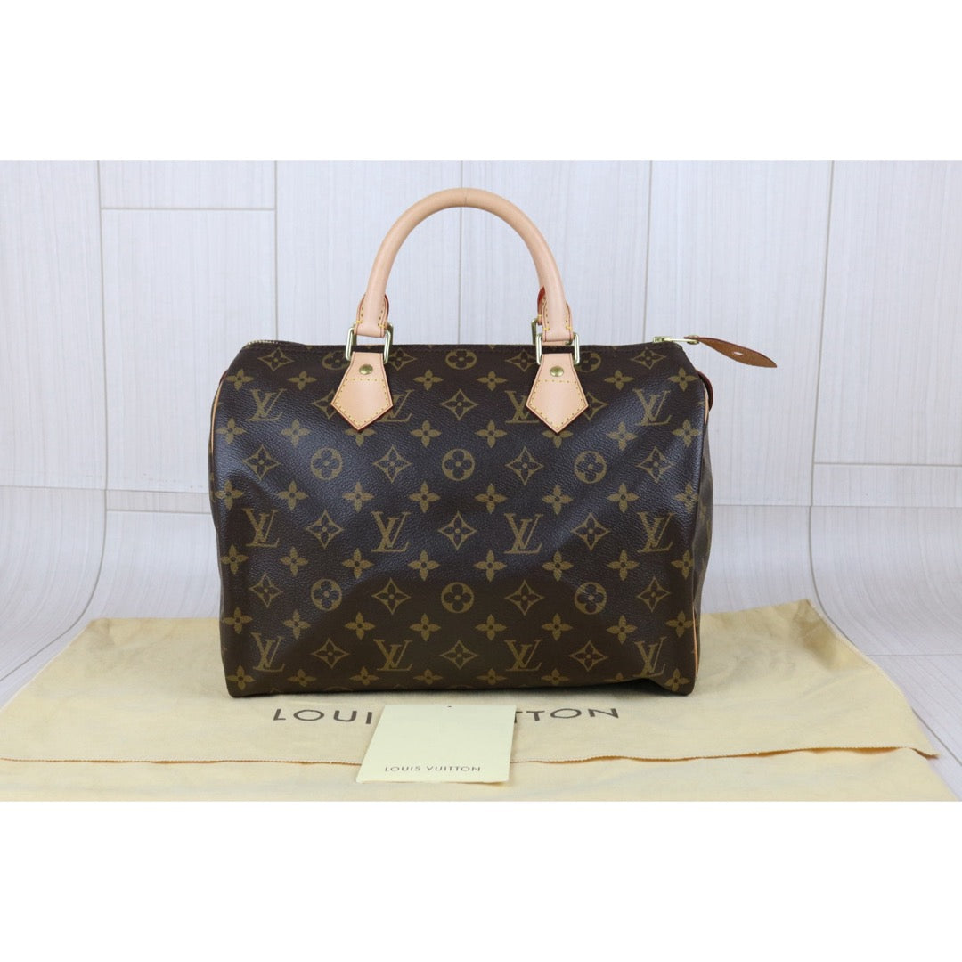 First installment 1/3｜ Include Entrupy Certificate of Authenticity｜Excellent（Rank SA）｜ Louis Vuitton Monogram Speedy 30 Hand Bag｜X26041603