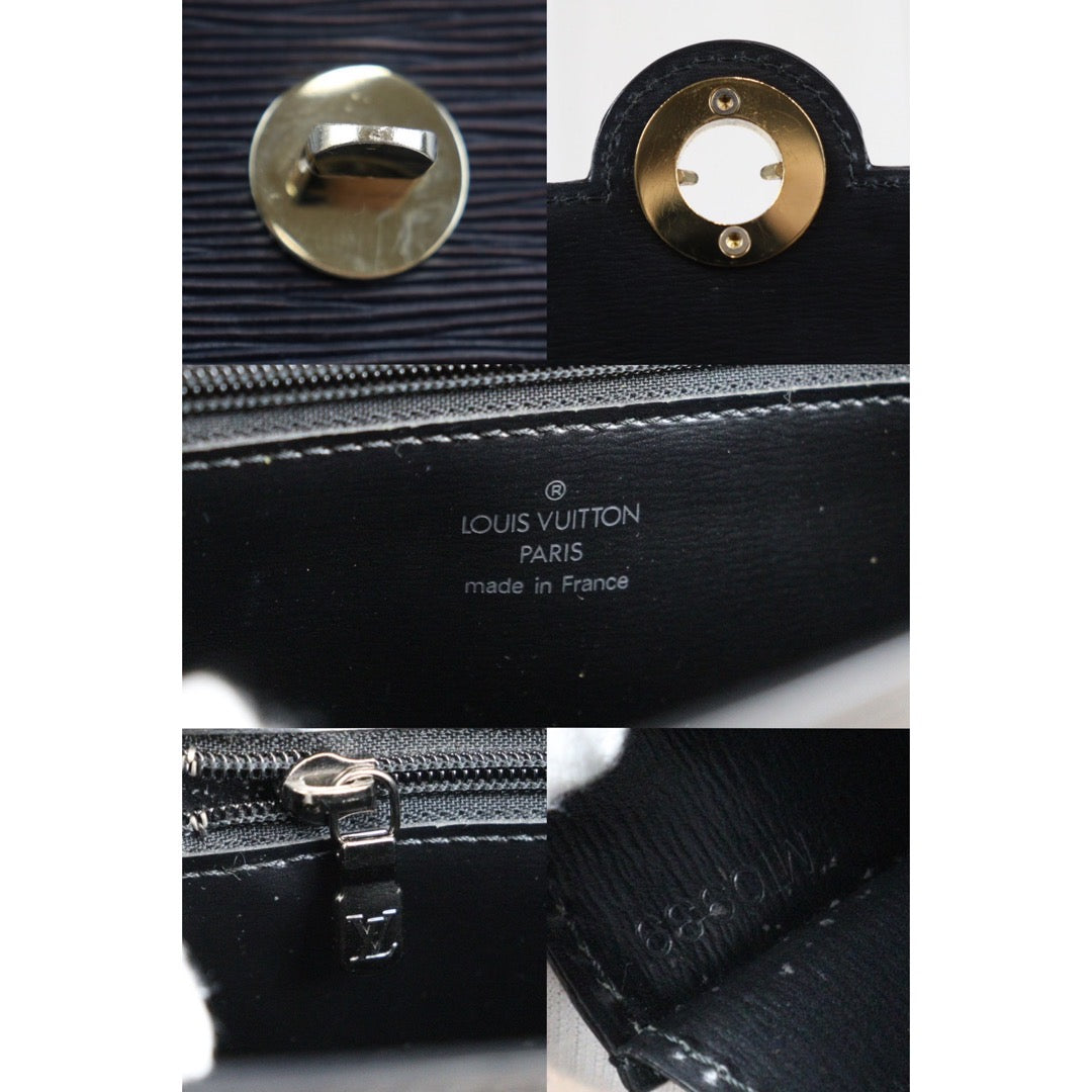 Rank AB｜ LV Epi Shoulder Bag Black｜24011903