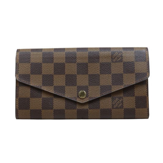 Include Entrupy Certificate of Authenticity｜Very Good ( Rank A)｜  Louis Vuitton Damier Sarah Long Wallet ｜26061101