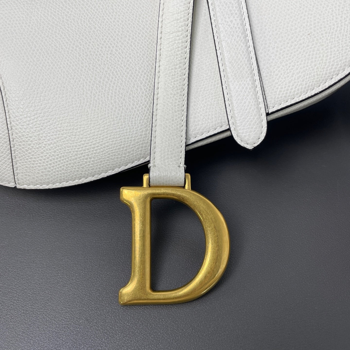 Very Good ( Rank A)｜Dior  Saddle Shoulder Bag Medium White