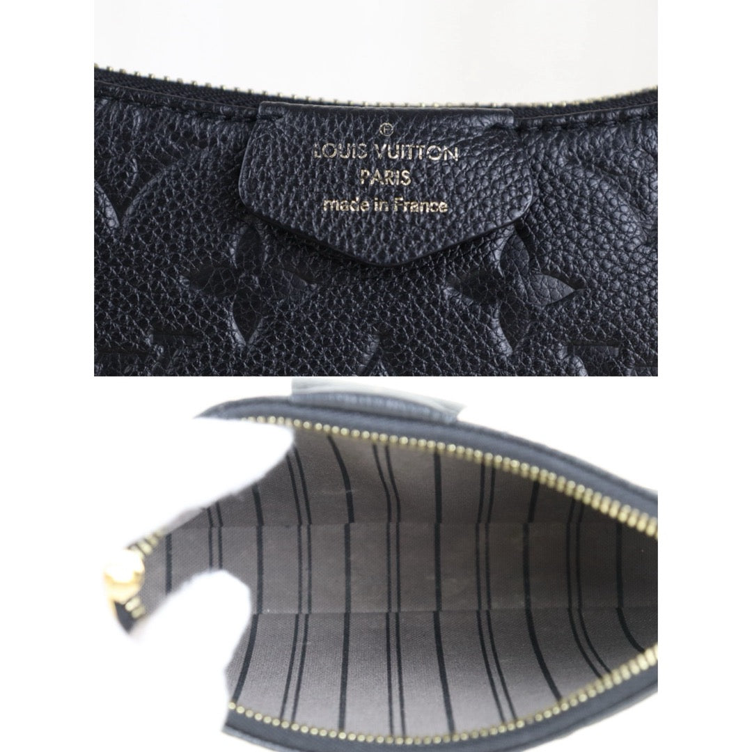 Include Entrupy Certificate of Authenticity｜Very Good ( Rank A) ｜Louis Vuitton Monogram Empreinte Easy Pouch On Strap Black ShoulderBag IC Chips Model｜S26072523