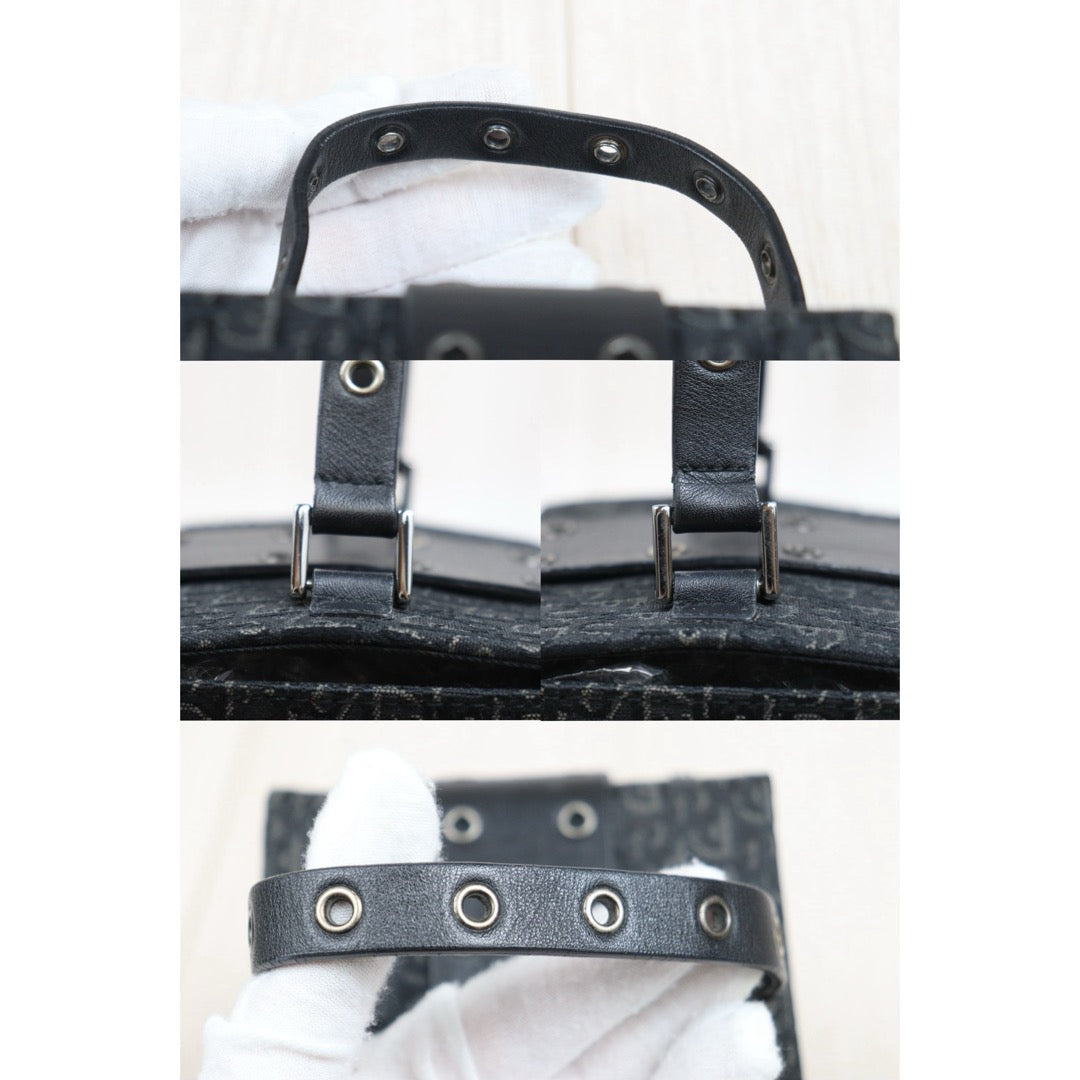 Include Entrupy Certificate of Authenticity｜Good ( Rank AB)｜ Dior Trotter Black Hand Bag ｜26061602
