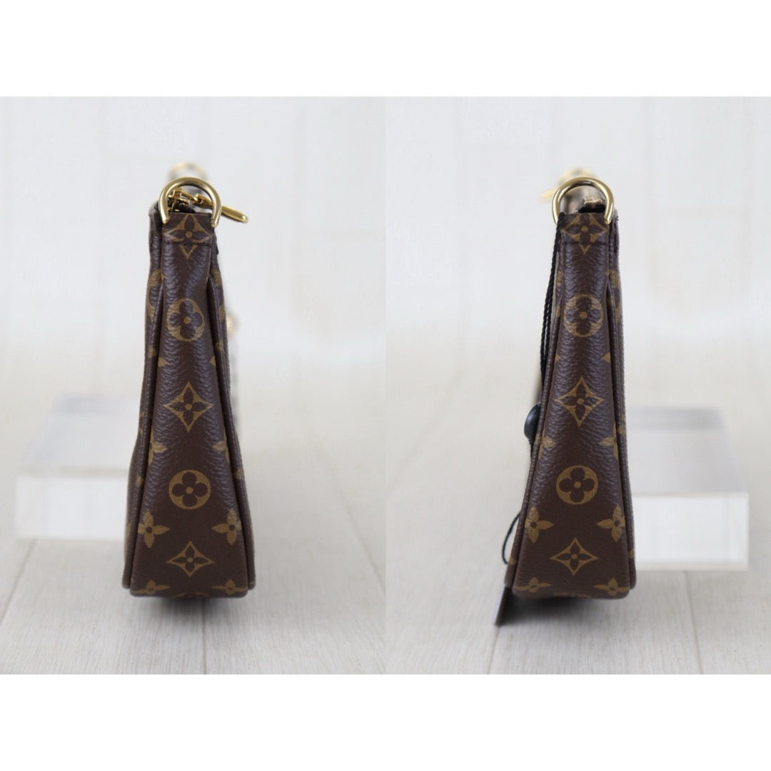 Include Entrupy Certificate of Authenticity｜Very Good ( Rank A) ｜ Louis Vuitton Monogram Multi Pochette Accessoire Rose Clair｜S26090721