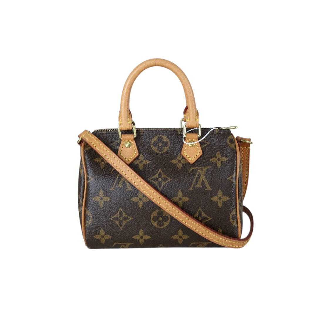Very Good ( Rank A)｜LV Monogram Nano Speedy Handbag Shoulder Bag｜X25110602