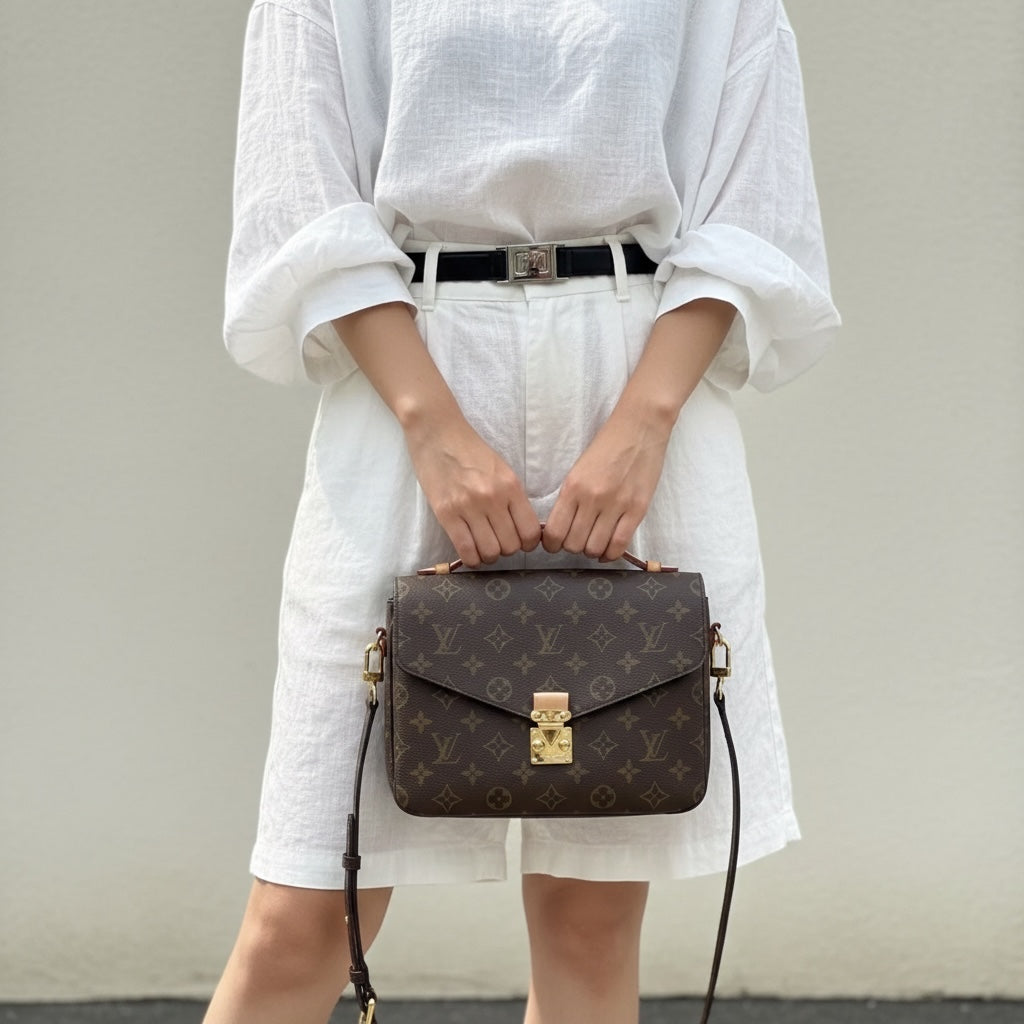Include Entrupy Certificate of Authenticity｜Good ( Rank AB)｜Louis Vuitton Monogram Pichette Metis ShoulderBag IC Chips Model｜S26062901