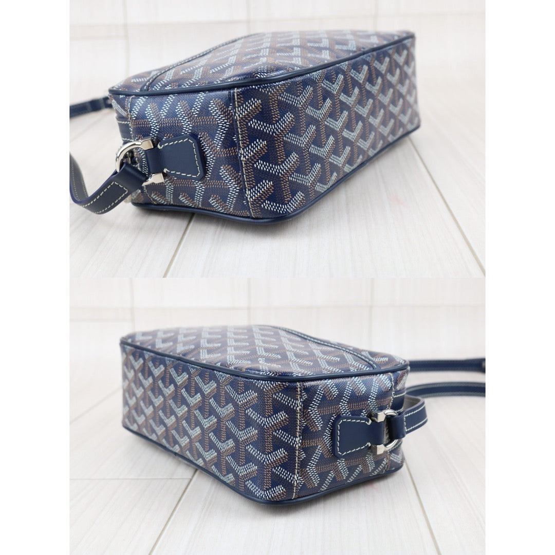 Include Entrupy Certificate of Authenticity｜Good ( Rank AB)｜ Goyard Cap-vert Camera Shoulder Bag Blue｜X26090413