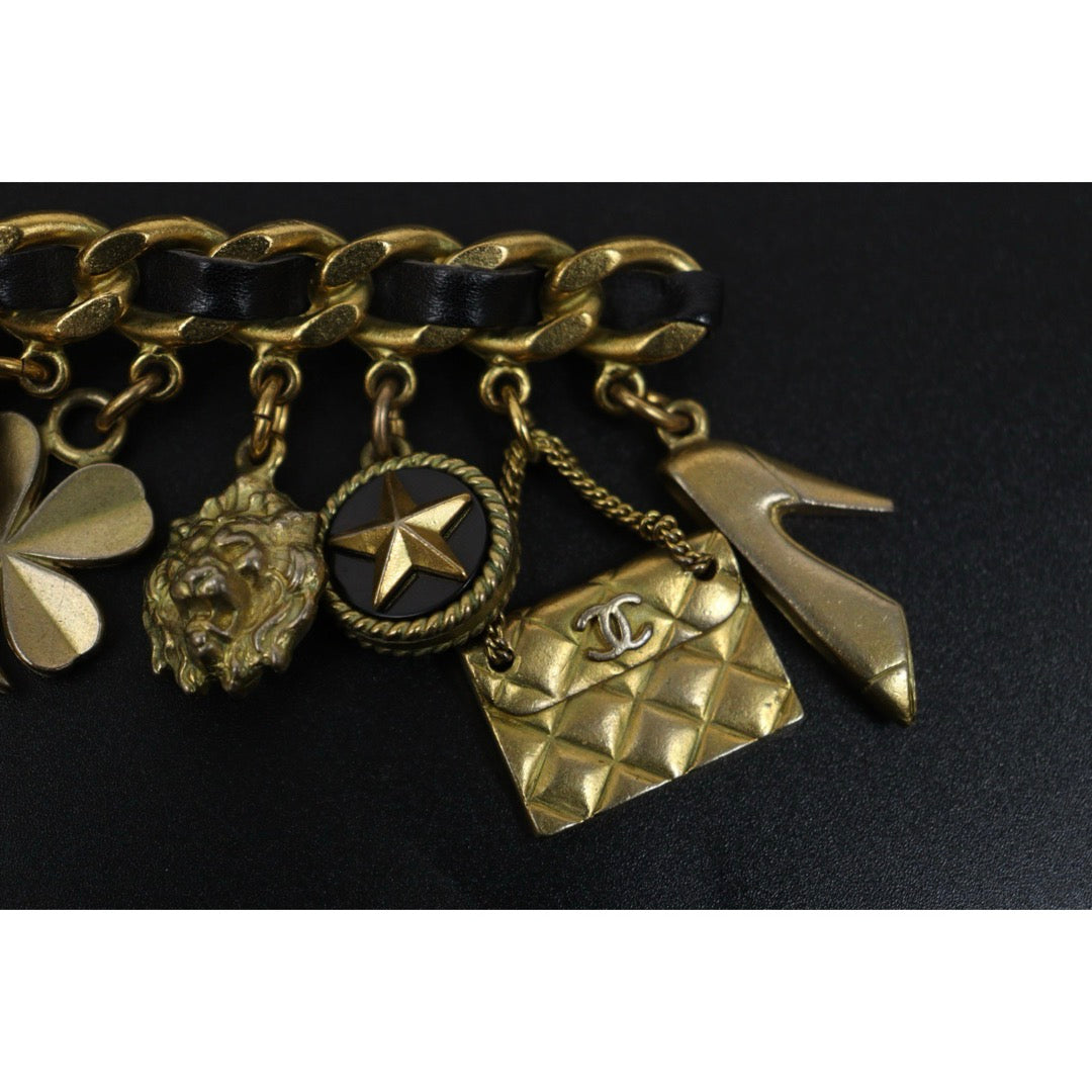 Include Authentic Detective Certificate of Authenticity｜Good ( Rank AB)｜ CHANEL Icon Chain Motif Vintage Classic Brooch ｜Y26040711
