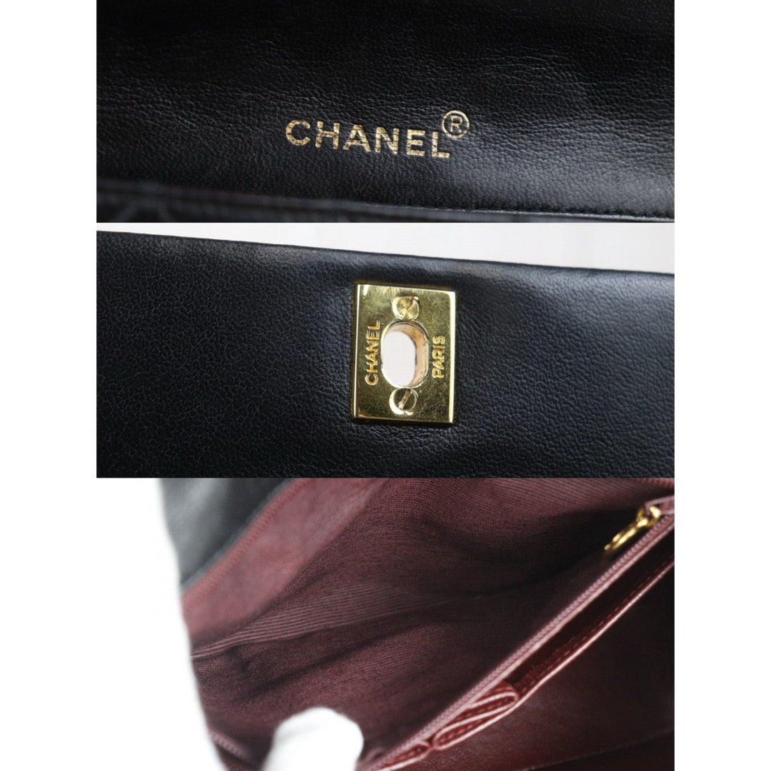 Good ( Rank AB)｜ CHANEL Matrasse Lamb Skin Chain Bag Made in 1989-1991 Year｜24082202