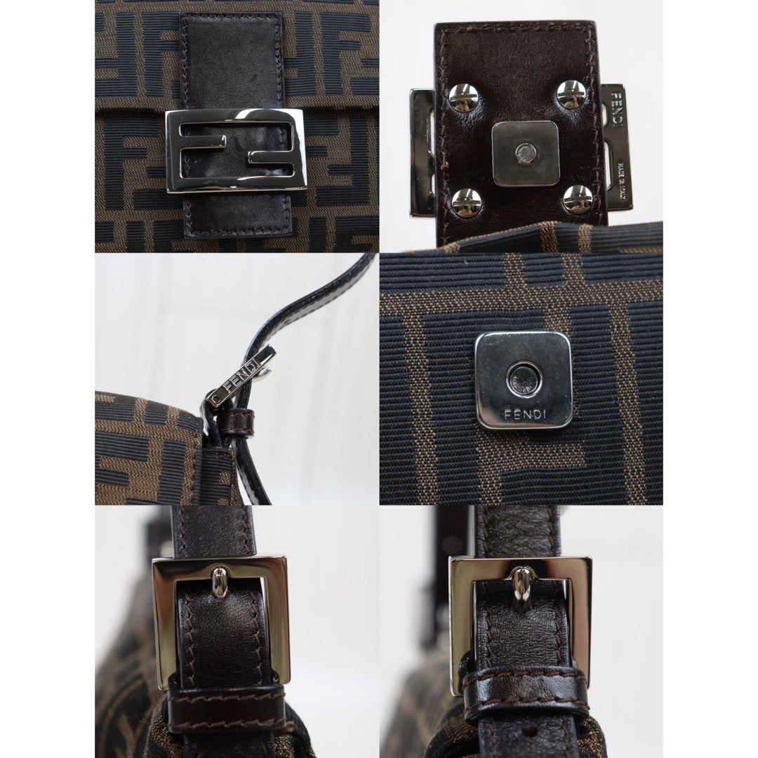 Rank A｜ FENDI Zucca Mamma Baguette Shoulder Bag ｜Q24051616