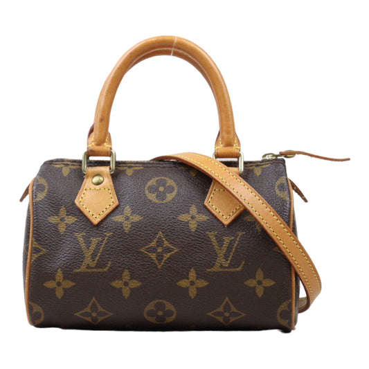 Rank AB ｜ LV Monogram Mini Speedy Handbag With Shoulder Strap｜24061106