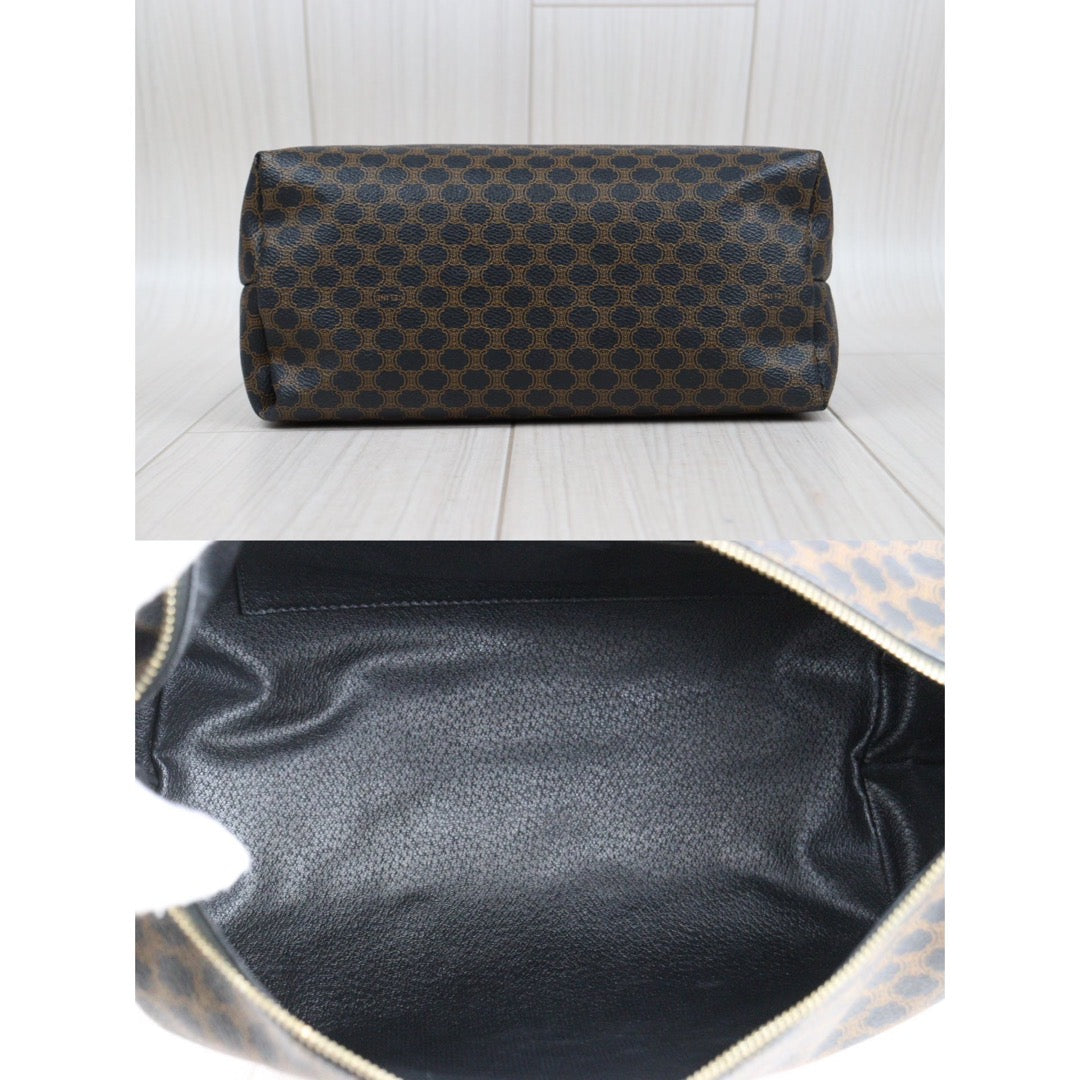 Rank A ｜ CELINE Black Macadam Handbag ｜V24012525