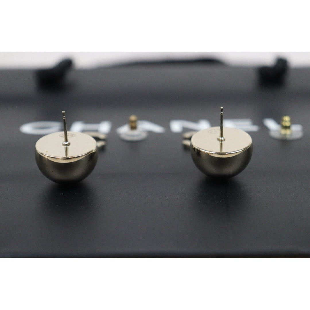 Very Good ( Rank A) ｜CHANEL Coco Mark Round Earrings ｜V25080718