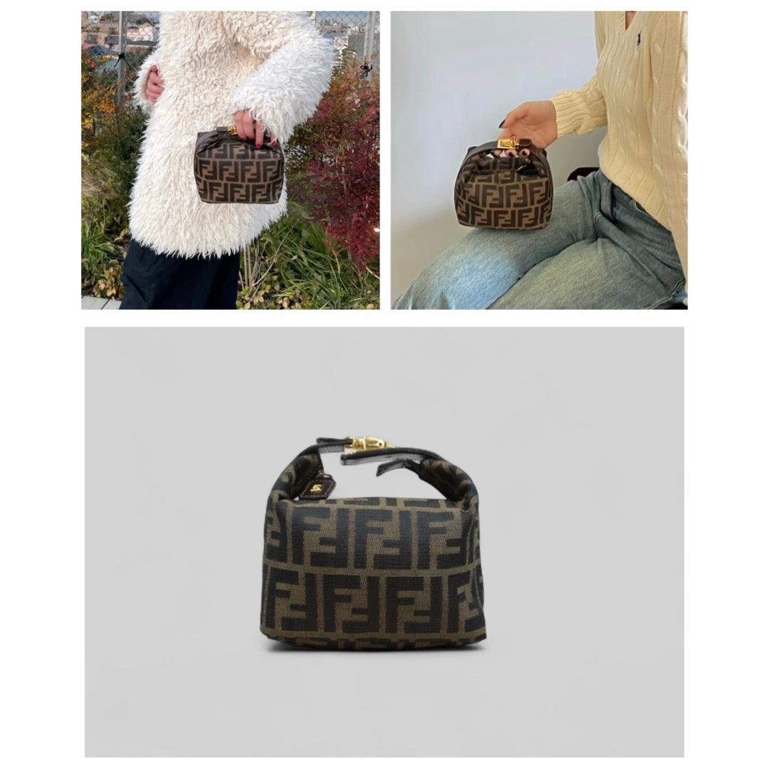 Good ( Rank AB)｜ FENDI PM Zucca Handbag ｜25052209