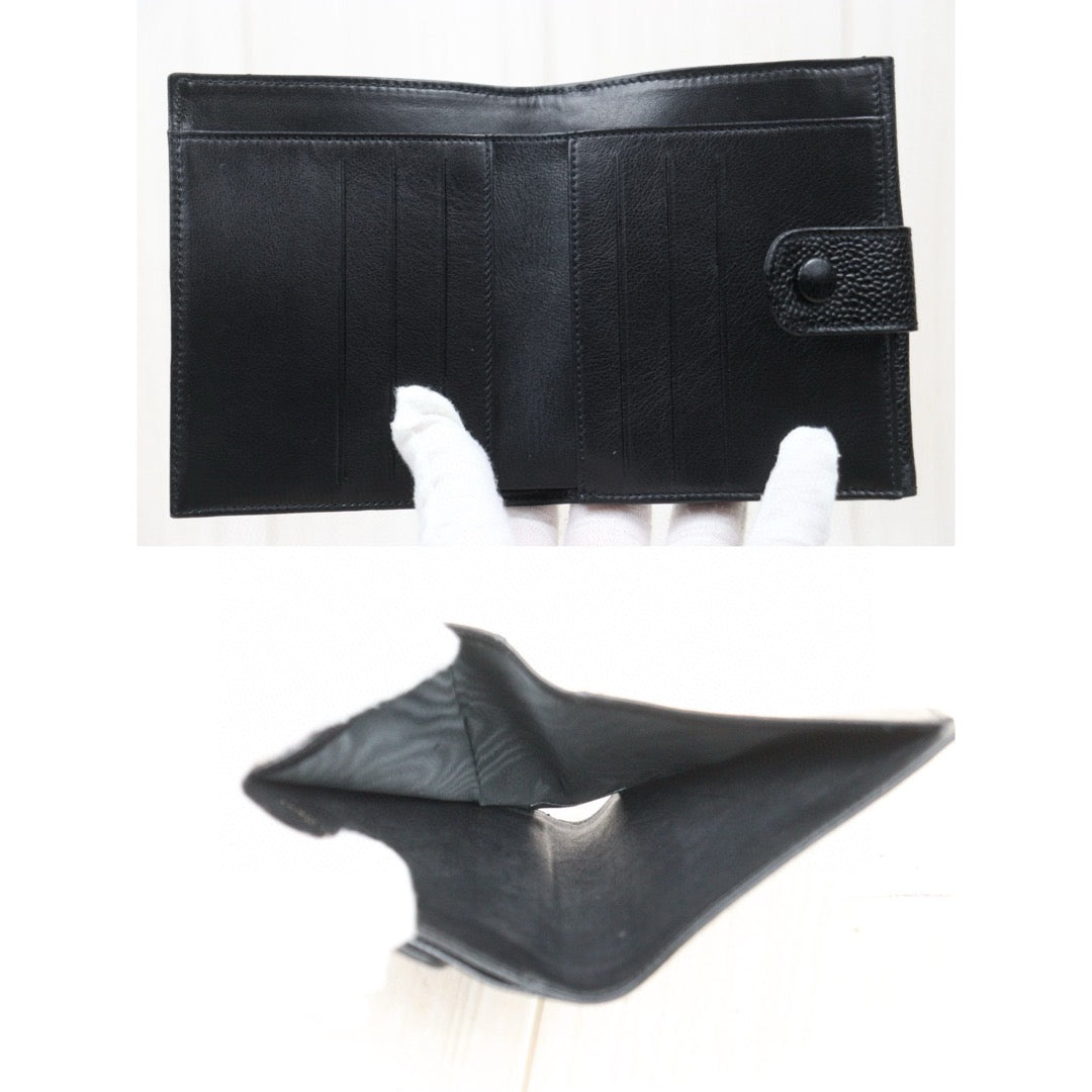 Very Good ( Rank A)｜CHANEL Caviar Skin Black Wallet Made In 1991-1994 Year｜VT25030130