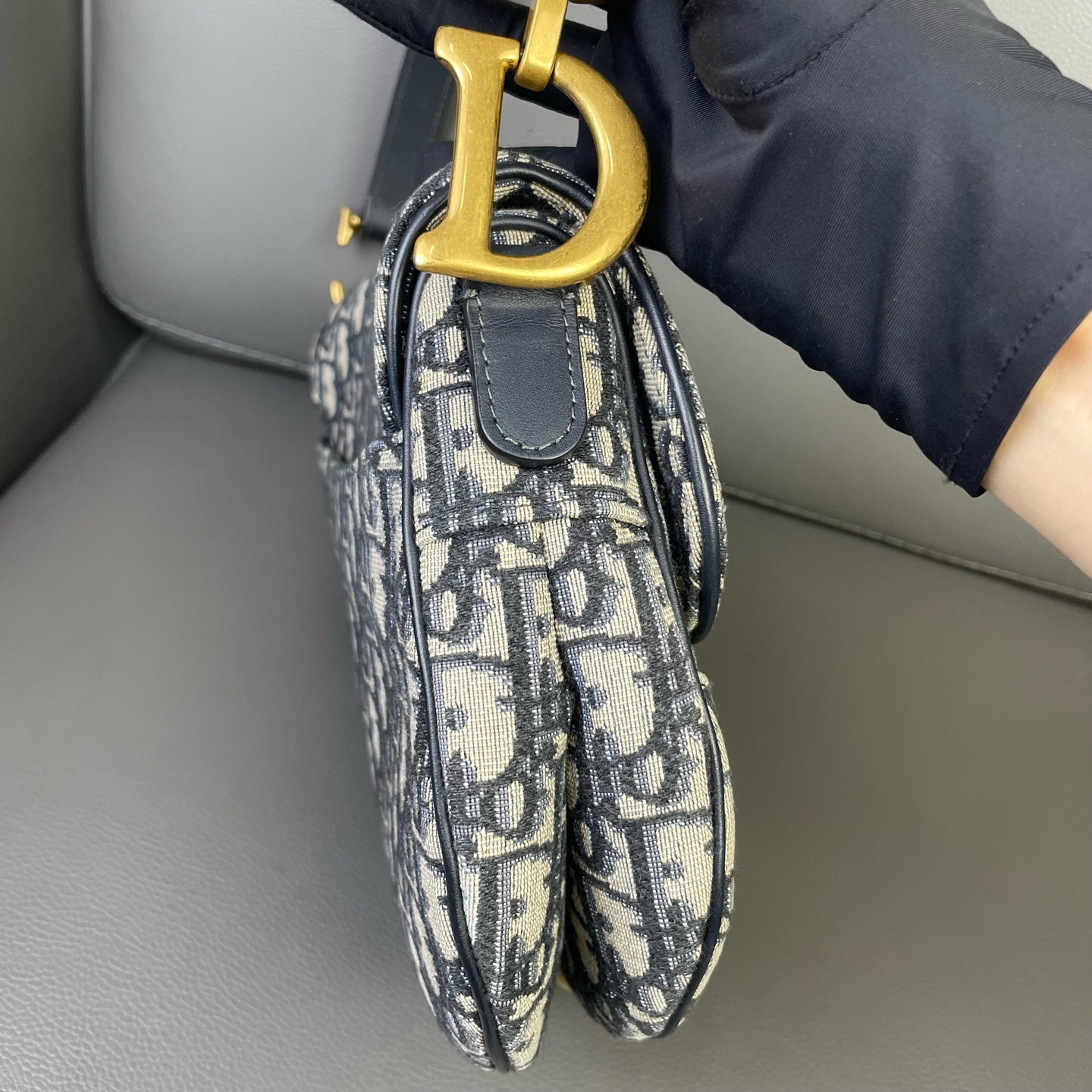 Very Good ( Rank A)｜Dior Trotter Saddle Shoulder Bag Medium