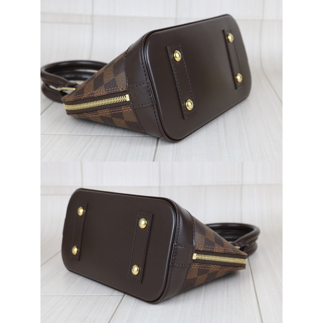 Include Entrupy Certificate of Authenticity｜Very Good ( Rank A)｜Louis Vuitton Damier Alma BB HandBag Shoulder Bag｜X26040817