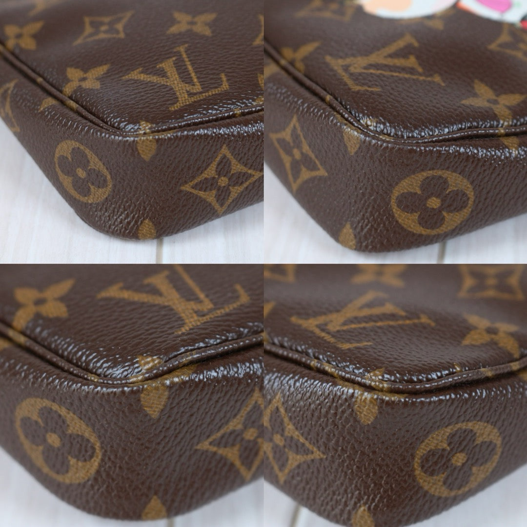 Very Good ( Rank A)｜ LV Takashi Murakam Panda Monogram Pochette Accessoires ｜S24110605