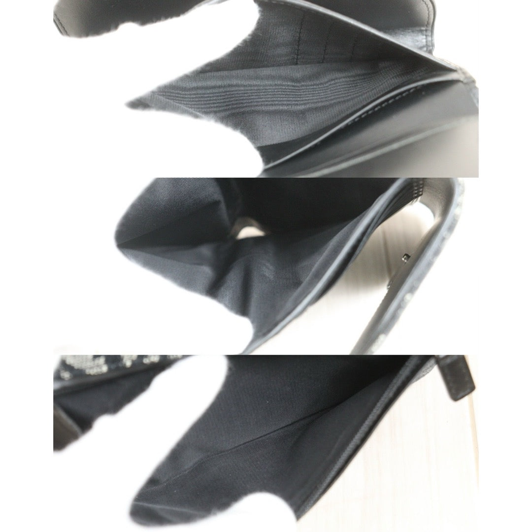 Include Entrupy Certificate of Authenticity｜Very Good ( Rank A)｜Dior Trotter Montaige  Oblique Saddle Lotus Wallet Black｜26101901