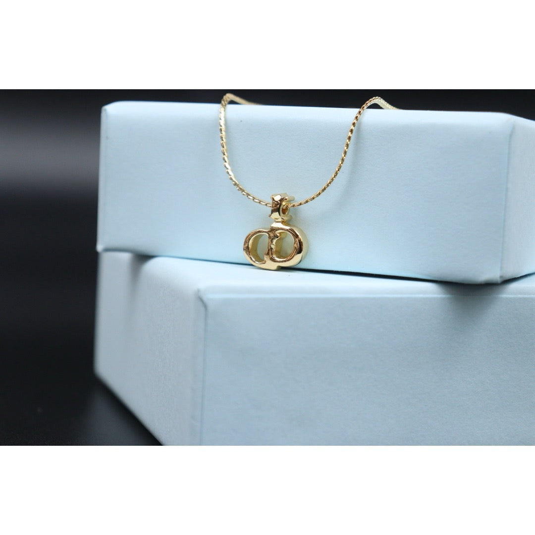 Very Good ( Rank A) ｜ Dior CD Rhinestone Necklace ｜V25061910