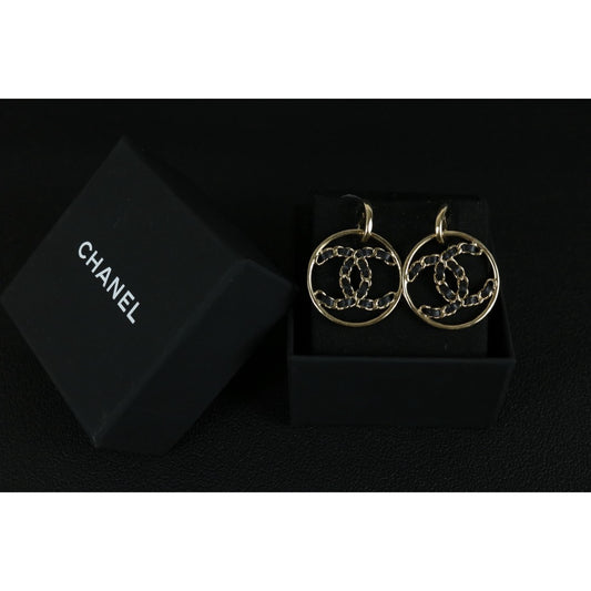 Very Good ( Rank A) ｜ CHANEL B19S Coco Mark Matrasse Chain  Earrings Made In 2019Year｜S25122607