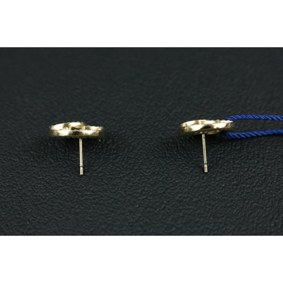 Include Authentic Detective Certificate of Authenticity｜Very Good ( Rank A) ｜CHANEL A19C COCO Mark Circlet Rhinestone Earrings Made In 2019Year｜S26070201