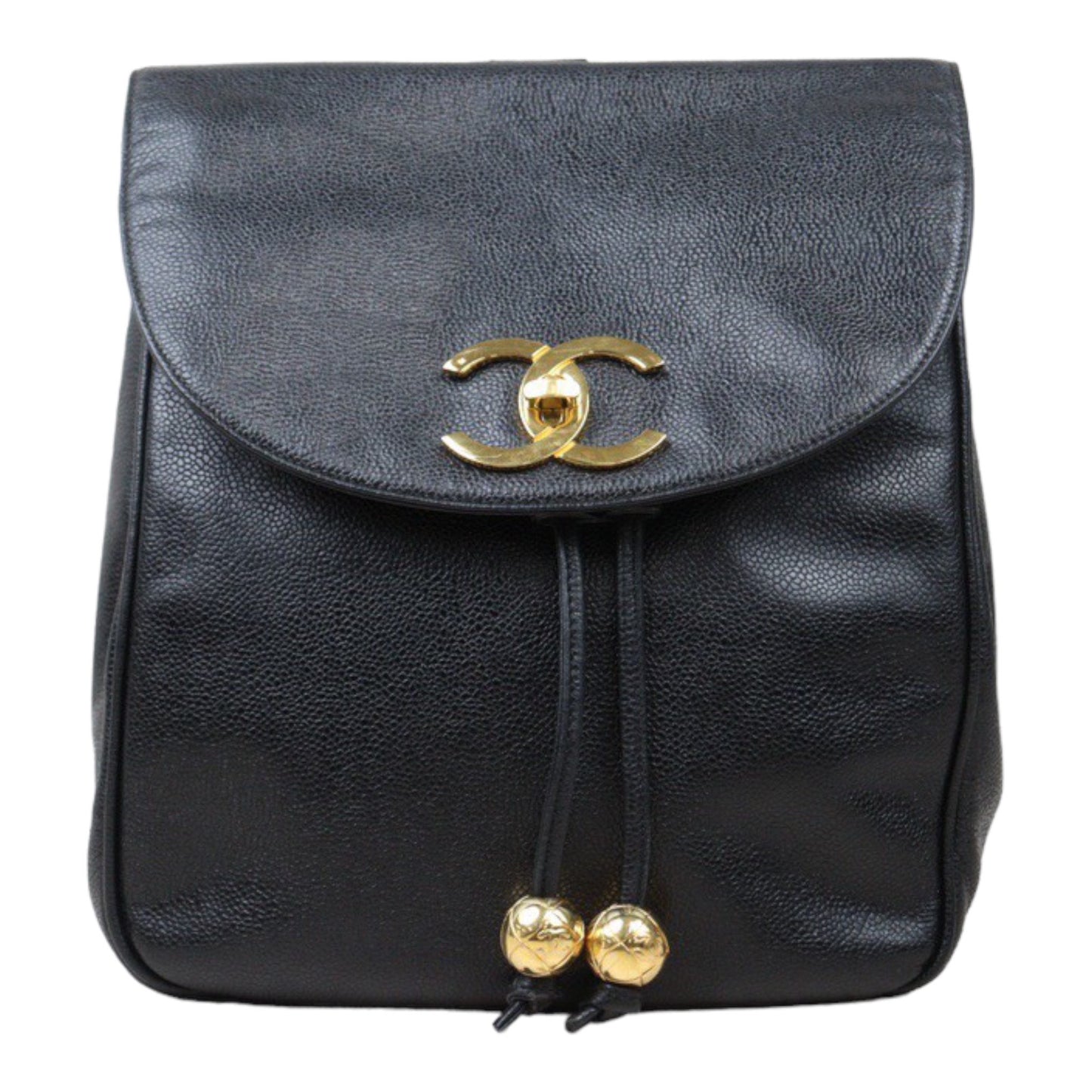 Rank A｜ CHANEL Caviar Skin  Backpack Gold Hardware Made in 1996-1997 Year ｜A24060501