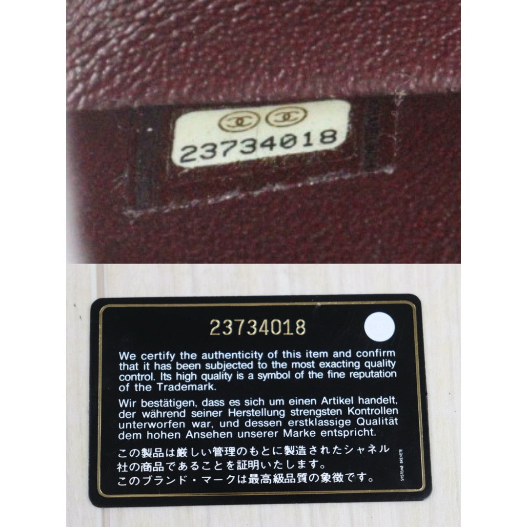 Very Good ( Rank A)｜ CHANEL Lamb Skin Matrasse Double Flap 25 Shoulder Bag  Black Made In 2017Year｜S25101808