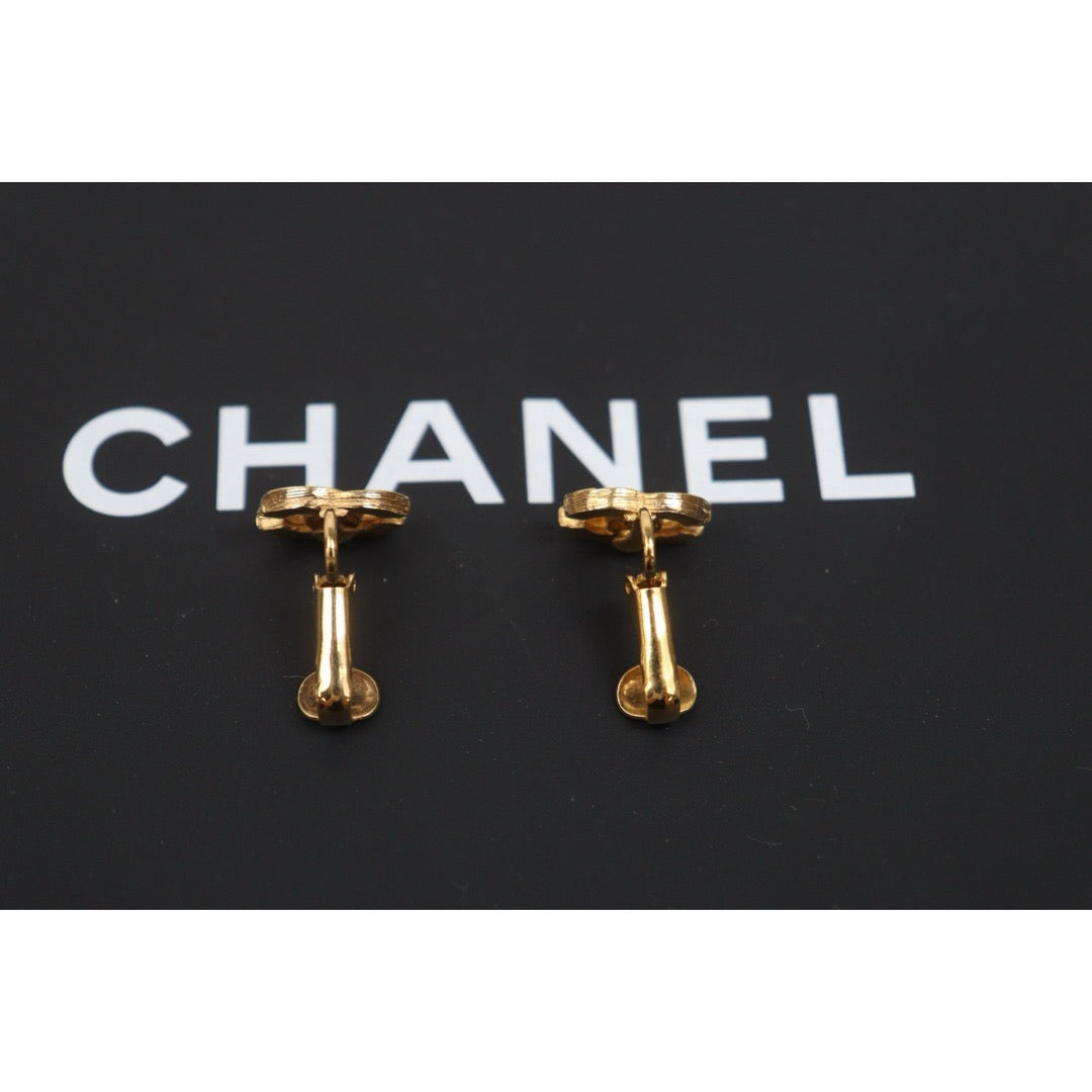 Include Authentic Detective Certificate of Authenticity｜Very Good ( Rank A) ｜CHANEL  COCO Mark Rhinestone Earrings ｜26070307