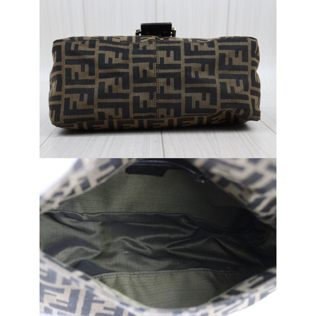 Rank AB｜ FENDI Zucca Mamma Baguette Shoulder Bag ｜24032206