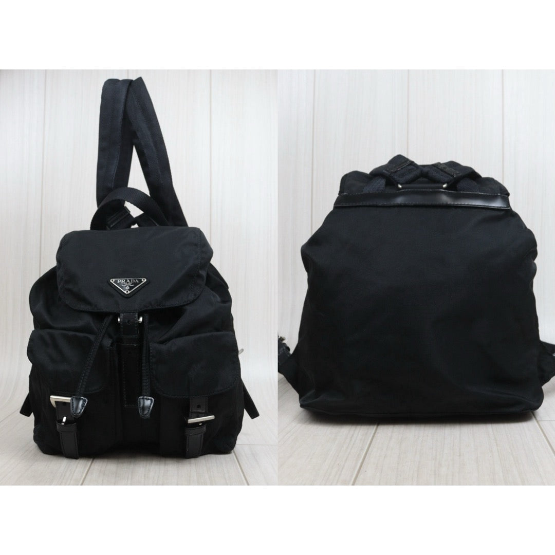 Include Entrupy Certificate of Authenticity｜Very Good ( Rank A)｜ PRADA Re-Nylon Black Backpack Small ｜26081809