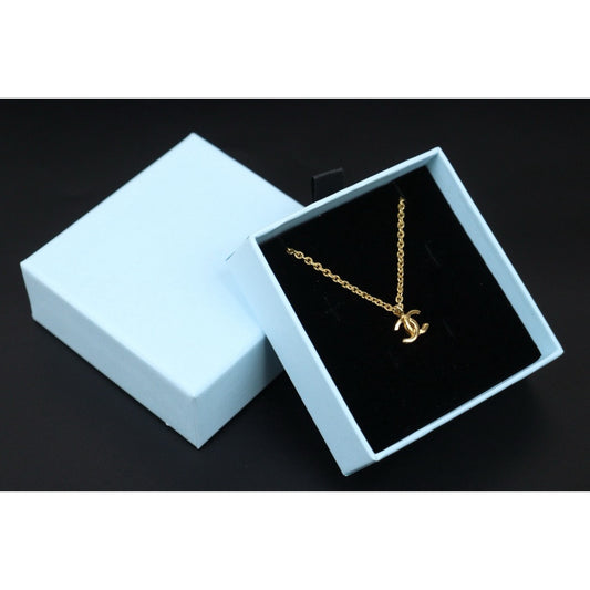 Good ( Rank AB) ｜CHANEL COCO 24K Gold Plated Necklace  ｜24112117