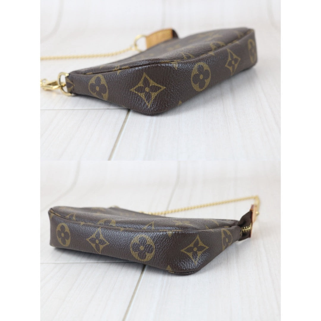 Include Entrupy Certificate of Authenticity｜Very Good ( Rank A) ｜ Louis Vuitton Monogram Mini Pochette Accessoire｜X26051711
