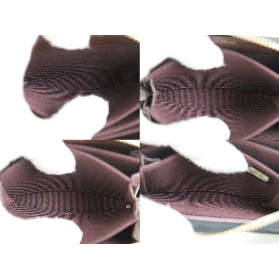 Include Entrupy Certificate of Authenticity｜Good ( Rank AB)｜CHANEL Caviar Skin Black Zipper Wallet Made In 2018-2019Year｜Z26101203
