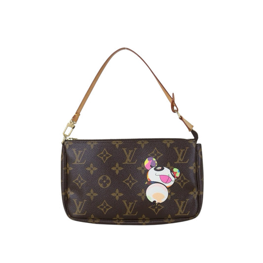 Include Entrupy Certificate of Authenticity｜Good ( Rank AB) ｜ Louis Vuitton Takashi Murakam Monogram Panda Pochette Accessoire｜S26083021