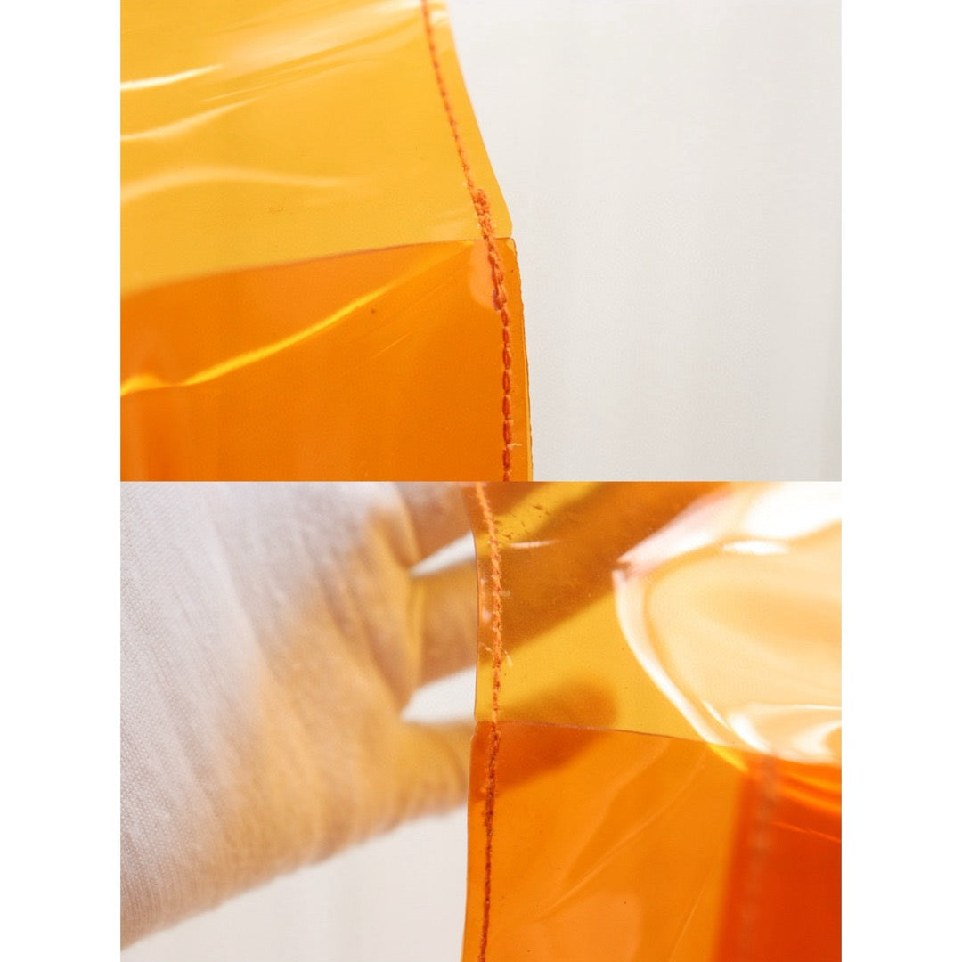 Very Good ( Rank A)｜ HERMES Kelly 40 Orange Vinyl Handbag Limited edition｜25042107