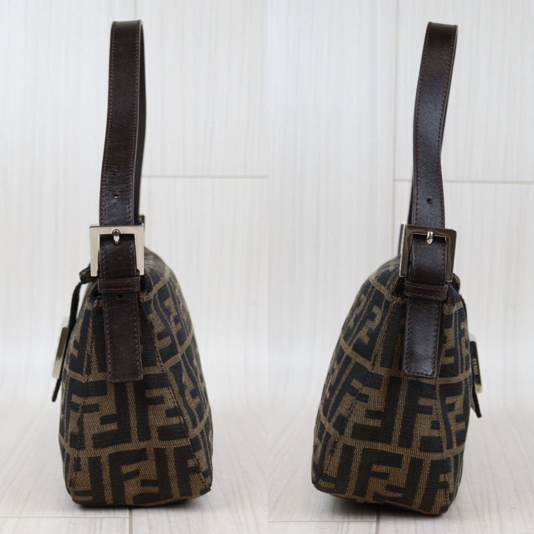 Rank A｜ FENDI Zucca Mamma  Shoulder Bag ｜24020119